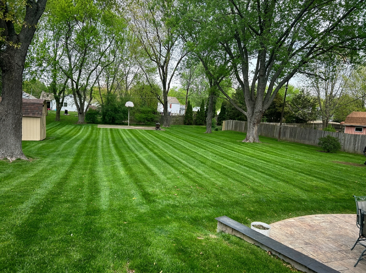 Backyard stripe pass